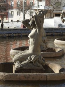 Mermaid at Fonte Luminosa in Lisbon