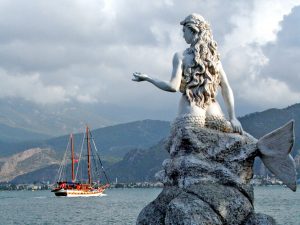 Mermaid Statue at Club & Hotel Letoonia
