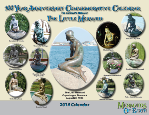 The Little Mermaid Centennial Calendar