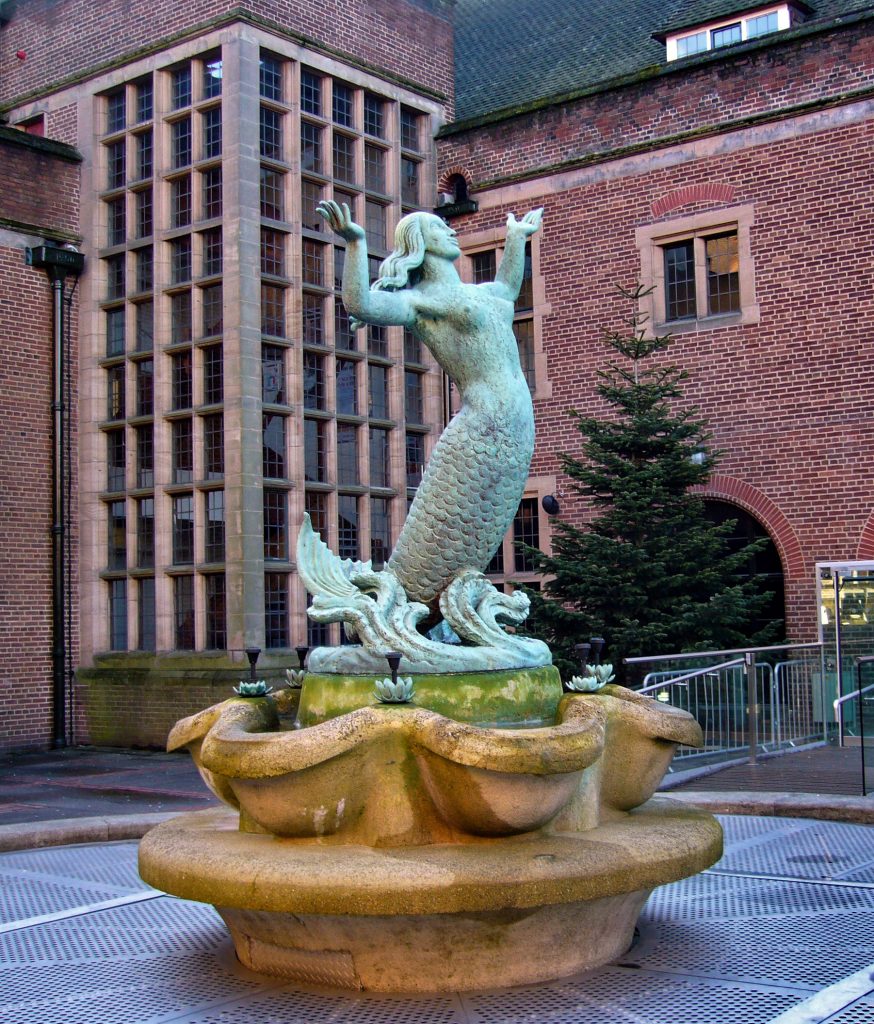 William Bloye Mermaid at the University of Birmingham