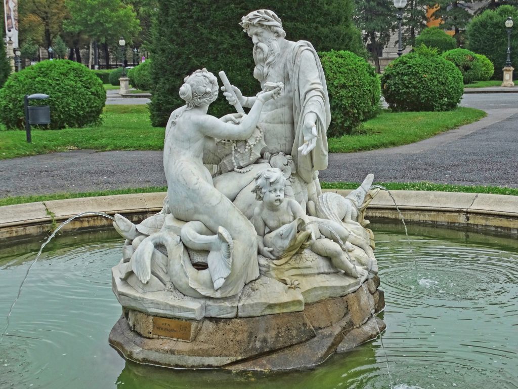 Mermaid and Triton in Maria Theresa Square