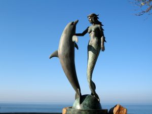 Mermaid & Dolphin at Sinfonia del Mar