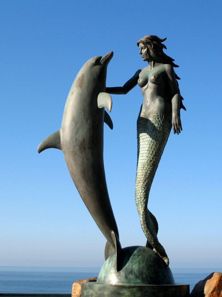 Mermaid & Dolphin at Sinfonia del Mar