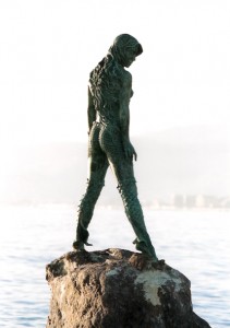 'Atlante' Mermaid Sculpture in Cannes.