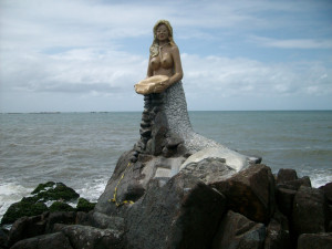 Mermaid statue in Barra Velha