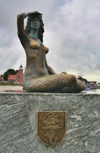 The Ustka mermaid statue